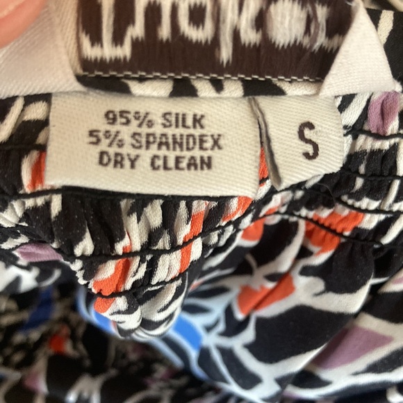 TUCKER silk blouse size s/m - Picture 2 of 11